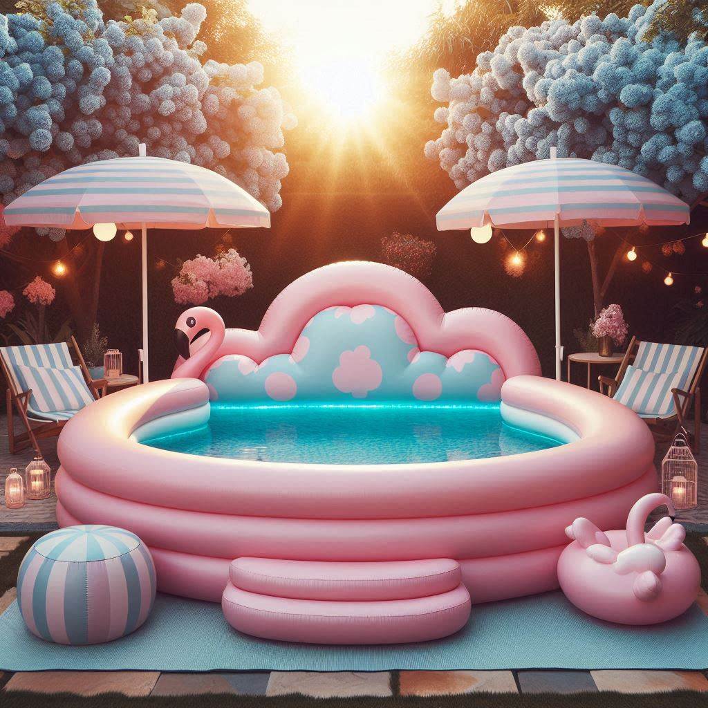 Inflatable Bed Pool 1