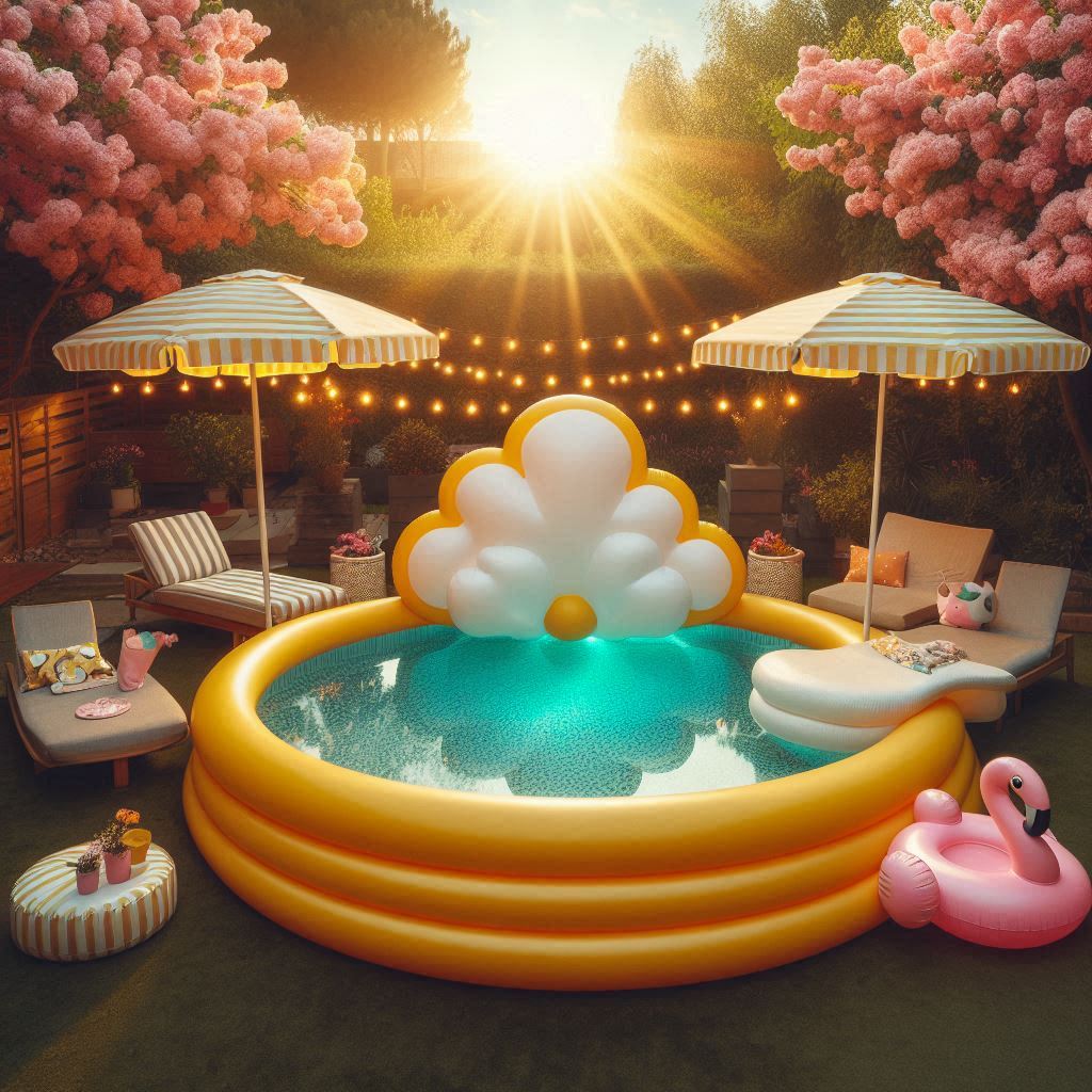 Inflatable Bed Pool 8