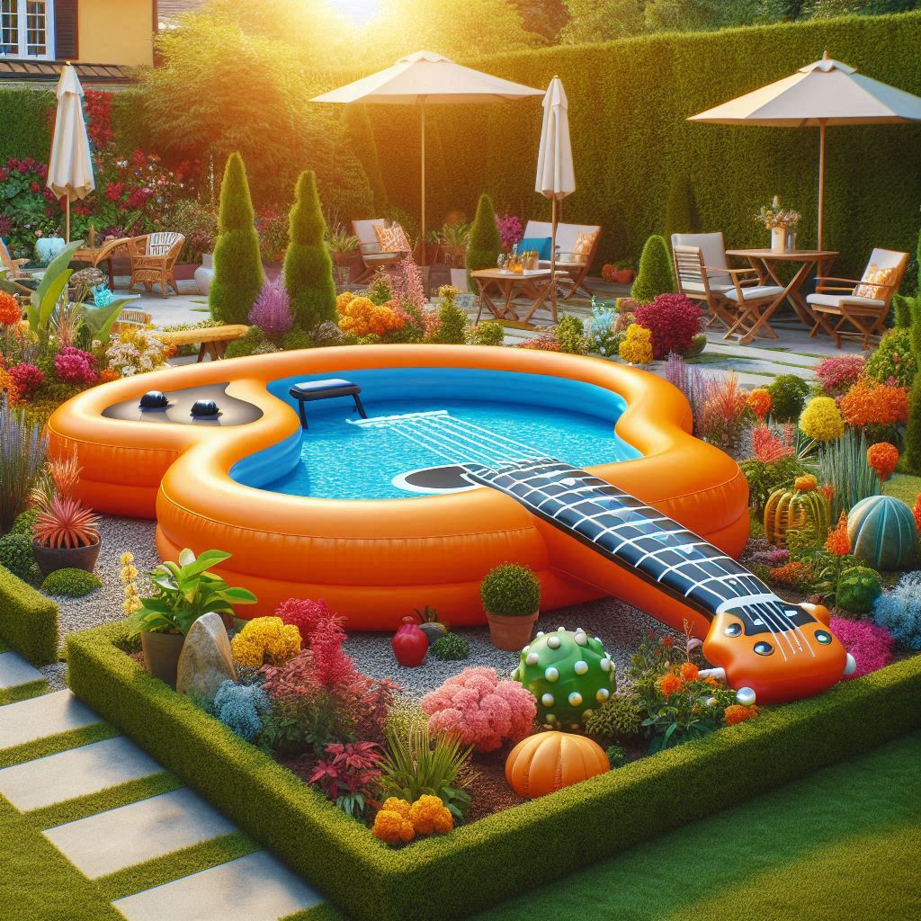 Inflatable Guitar Pools 4