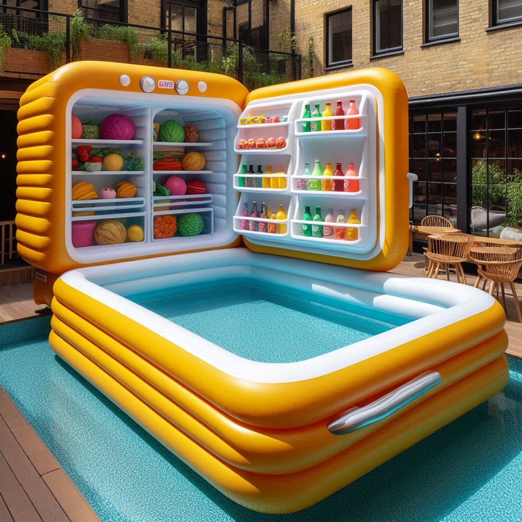 Inflatable Pool Shaped Refrigerator 6