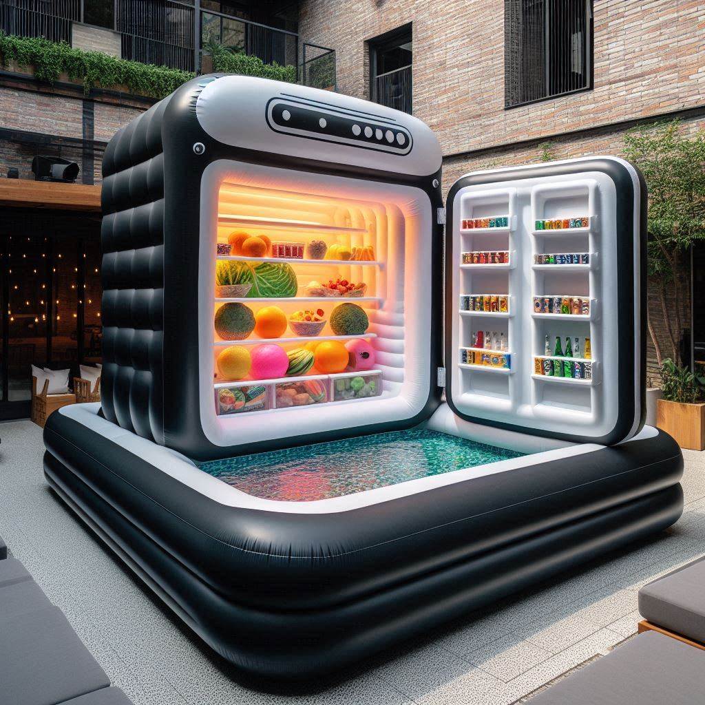 Inflatable Pool Shaped Refrigerator 7