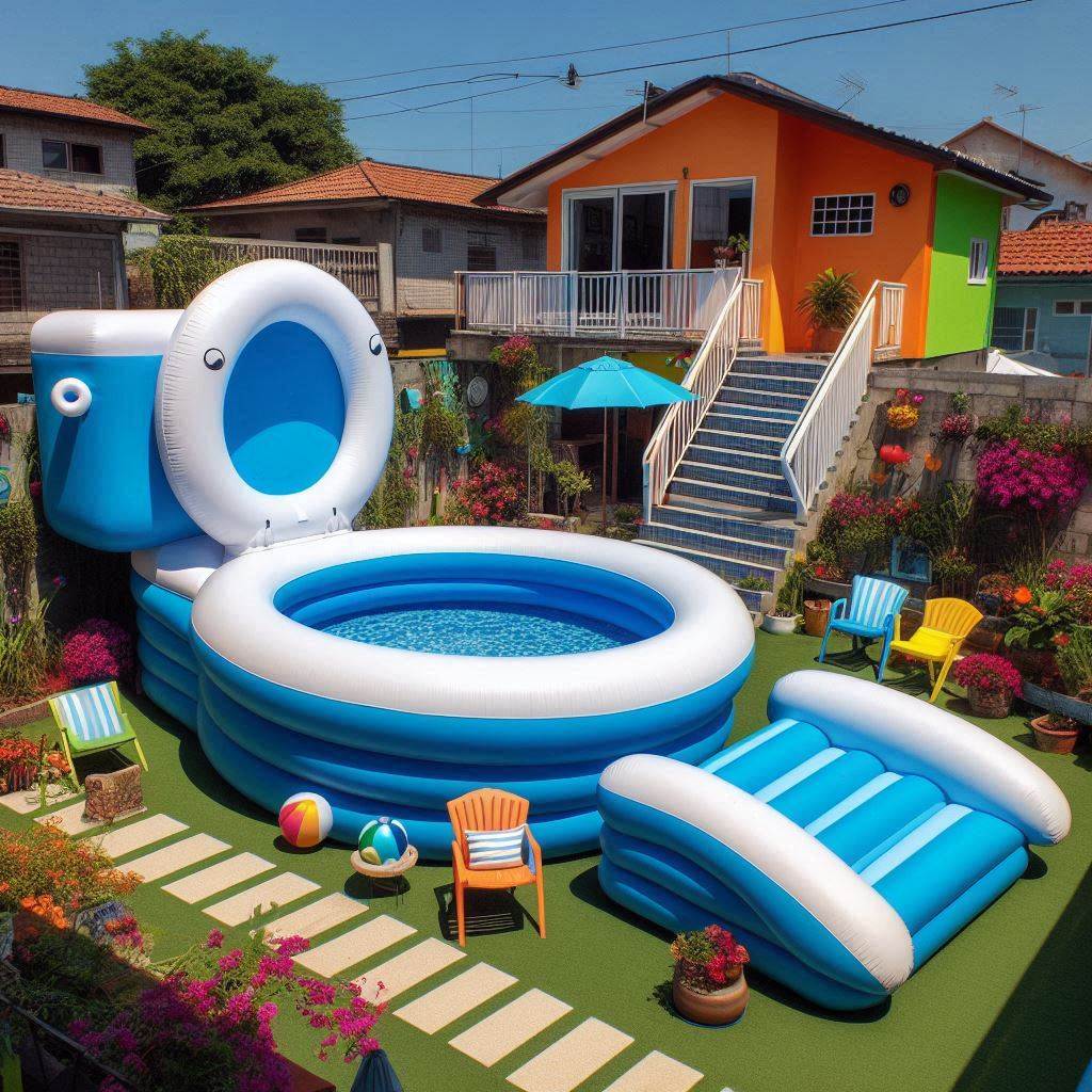 Inflatable Toilet Pools 1