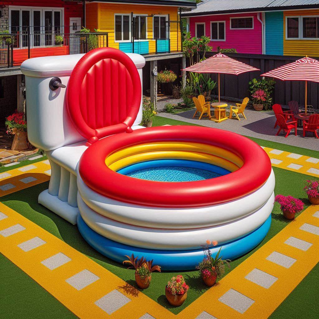 Inflatable Toilet Pools 7