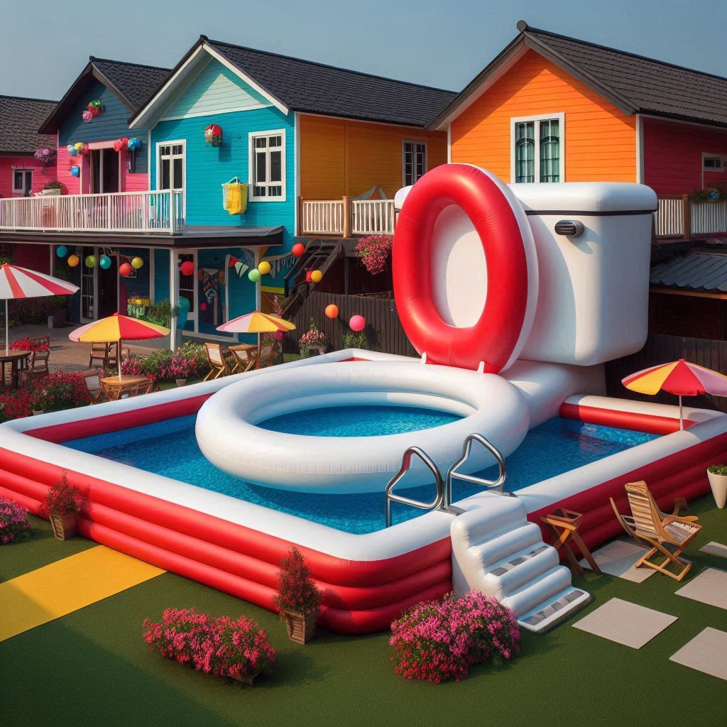 Inflatable Toilet Pools 8