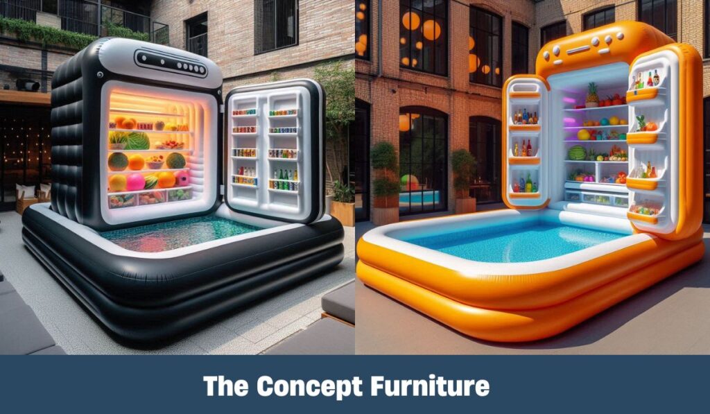 Innovative Inflatable Pool Shaped Refrigerator The Perfect Blend of Fun and Function for Your Home 1