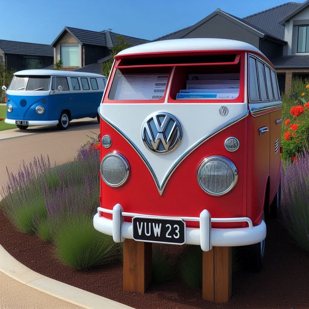 Mailbox Inspired by VW Cars 3