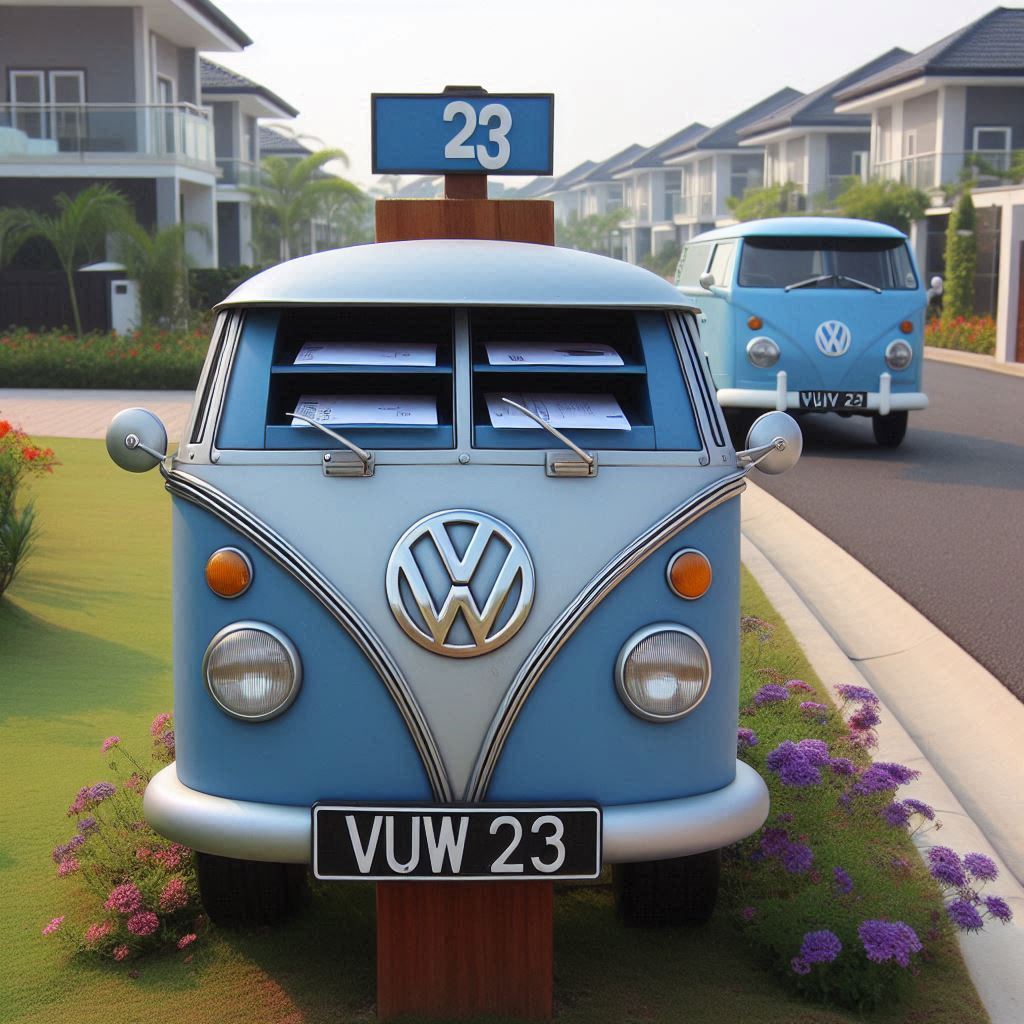 Mailbox Inspired by VW Cars 8