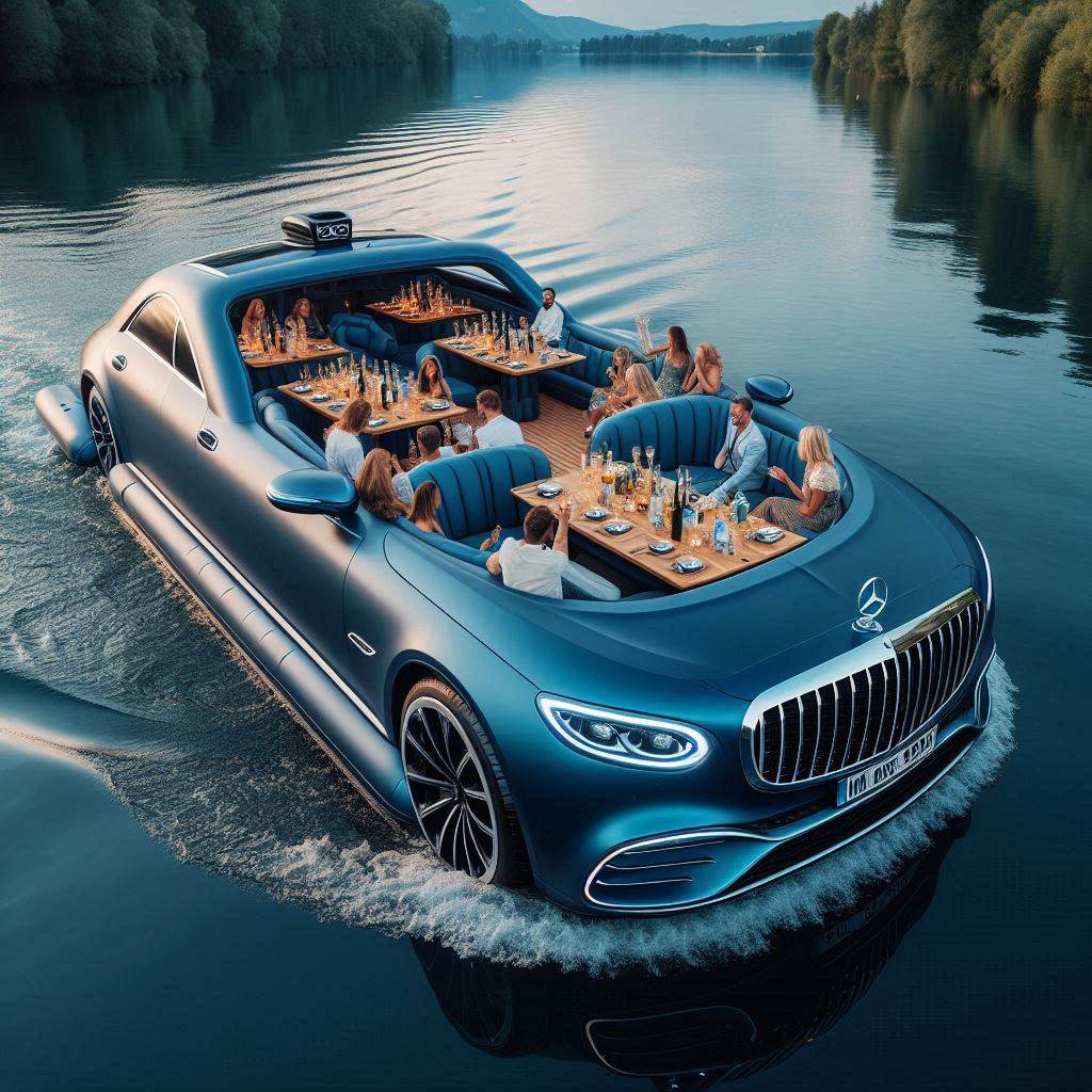 Mercedes Inspired Inflatable Lounge Boat 6