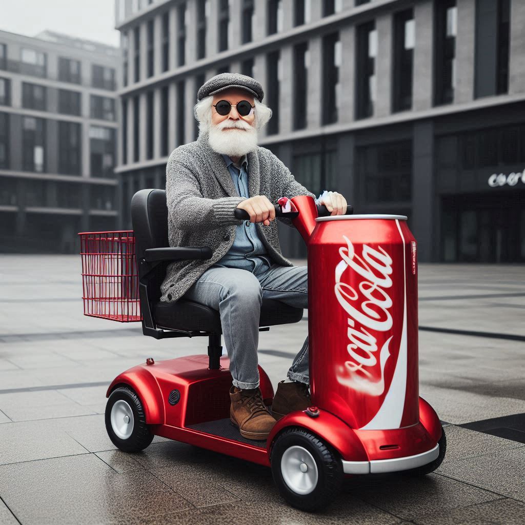 Mobility Scooter Inspired by Coca Cola Cans 6