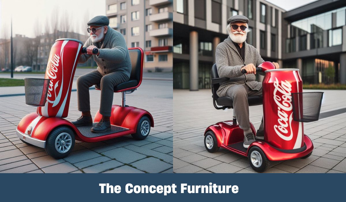 Revolutionary Mobility Scooter Inspired by Coca-Cola Cans: A Blend of Style and Functionality