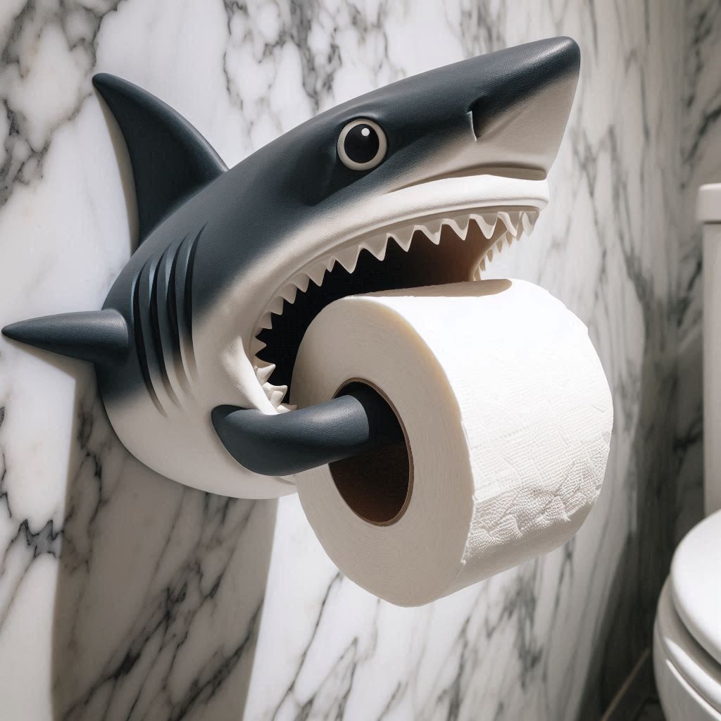 Shark Toilet Paper Holder 4