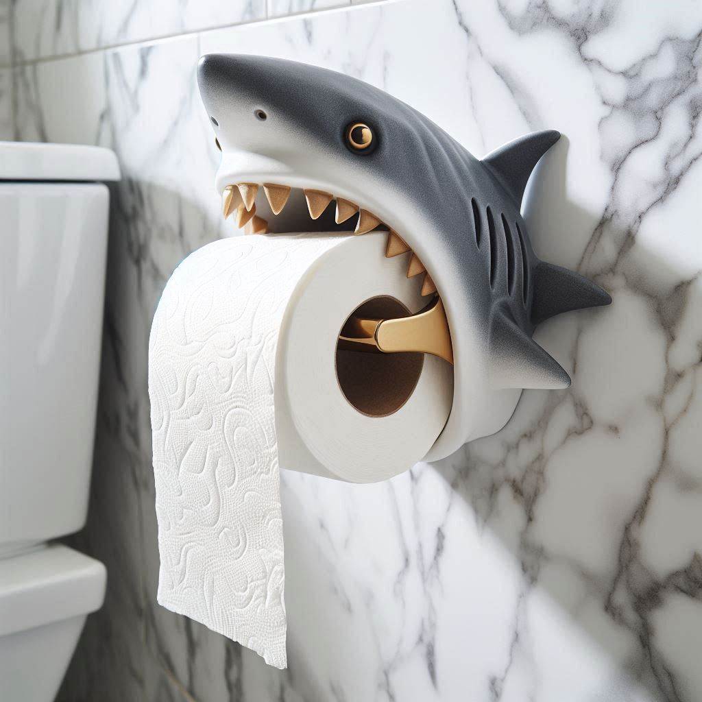 Shark Toilet Paper Holder 5