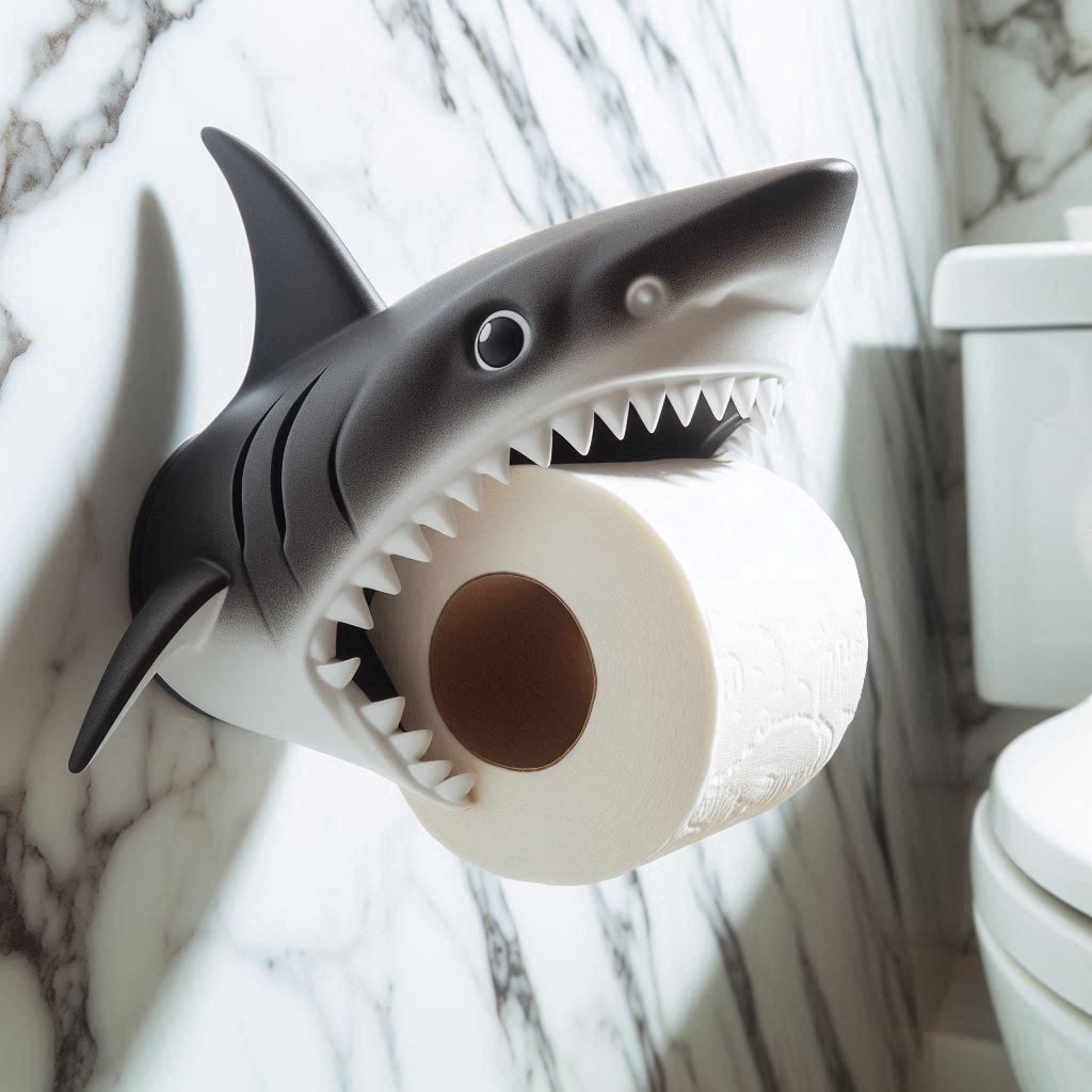 Shark Toilet Paper Holder 6