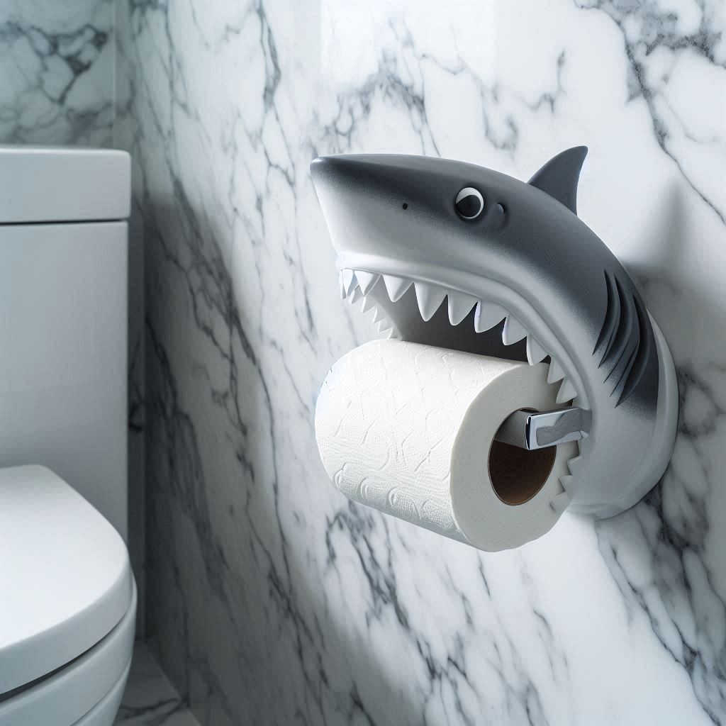 Shark Toilet Paper Holder 7