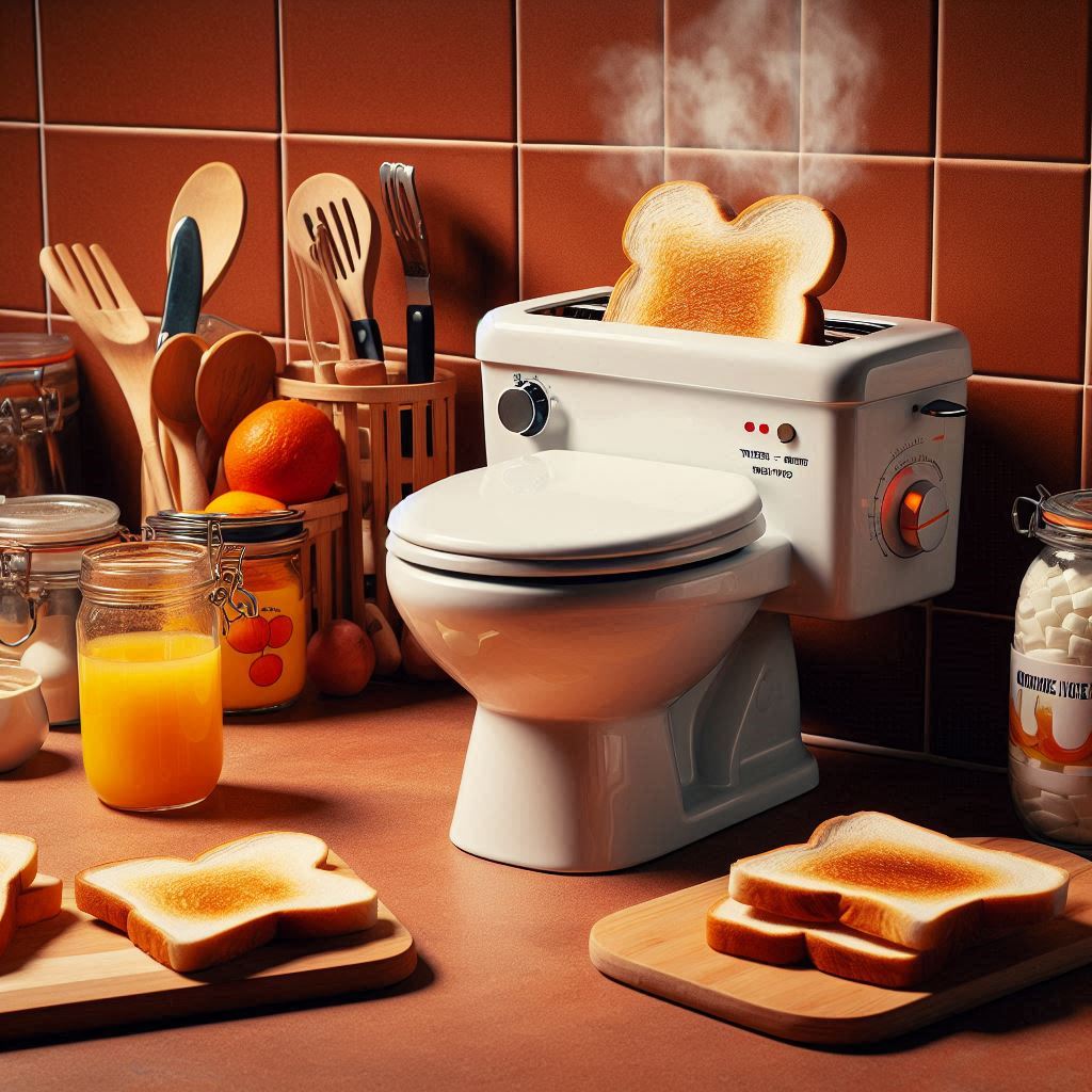 Toilet Shape Toaster 3