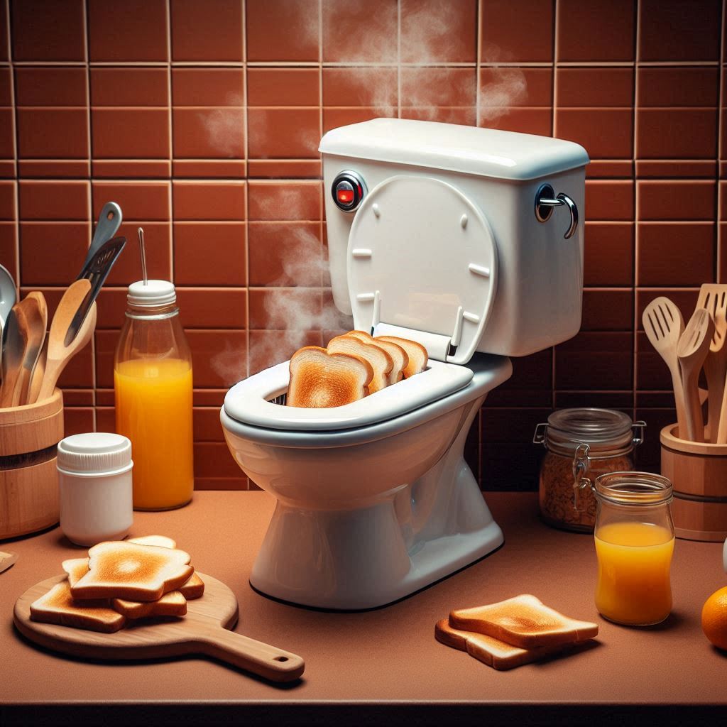 Toilet Shape Toaster 4