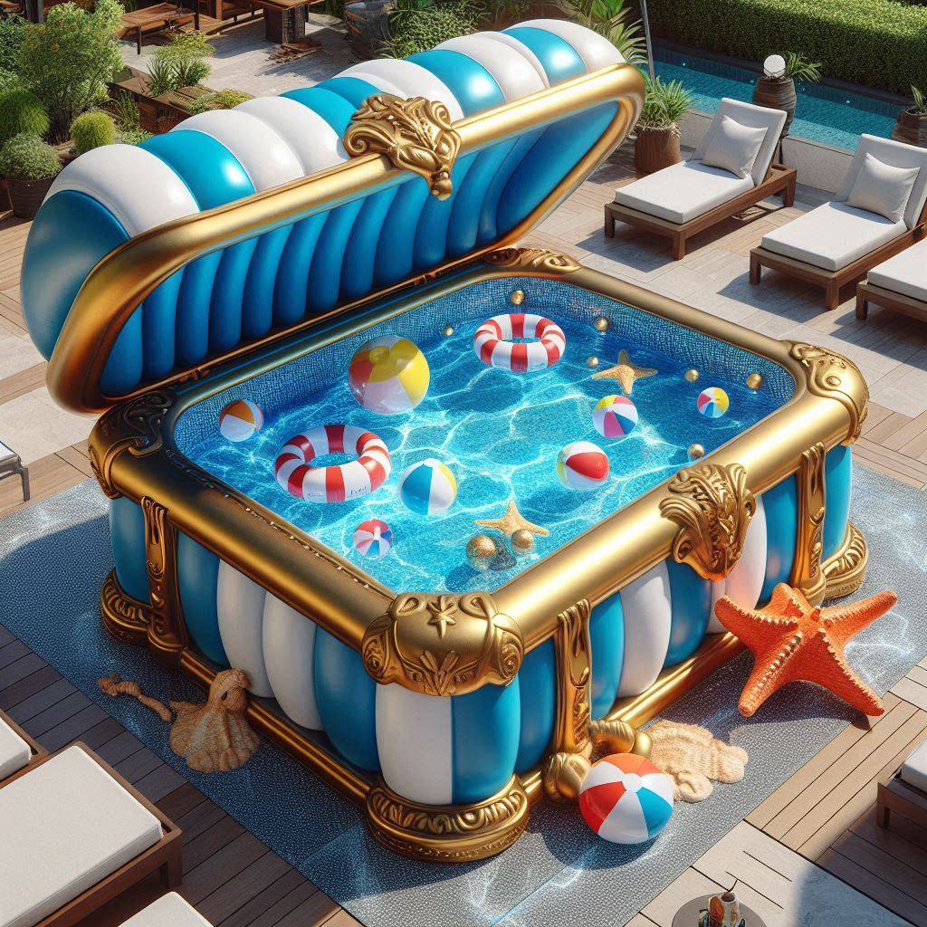 Treasure Chest Inflatable Pool 2