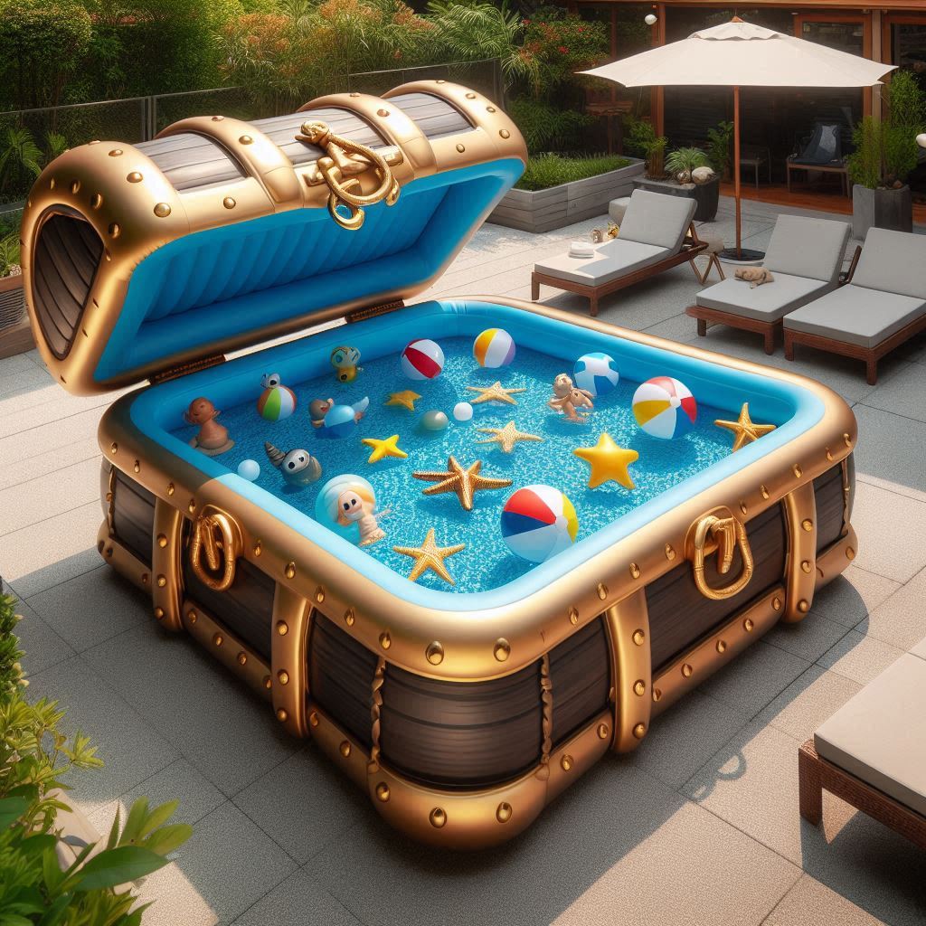 Treasure Chest Inflatable Pool 3