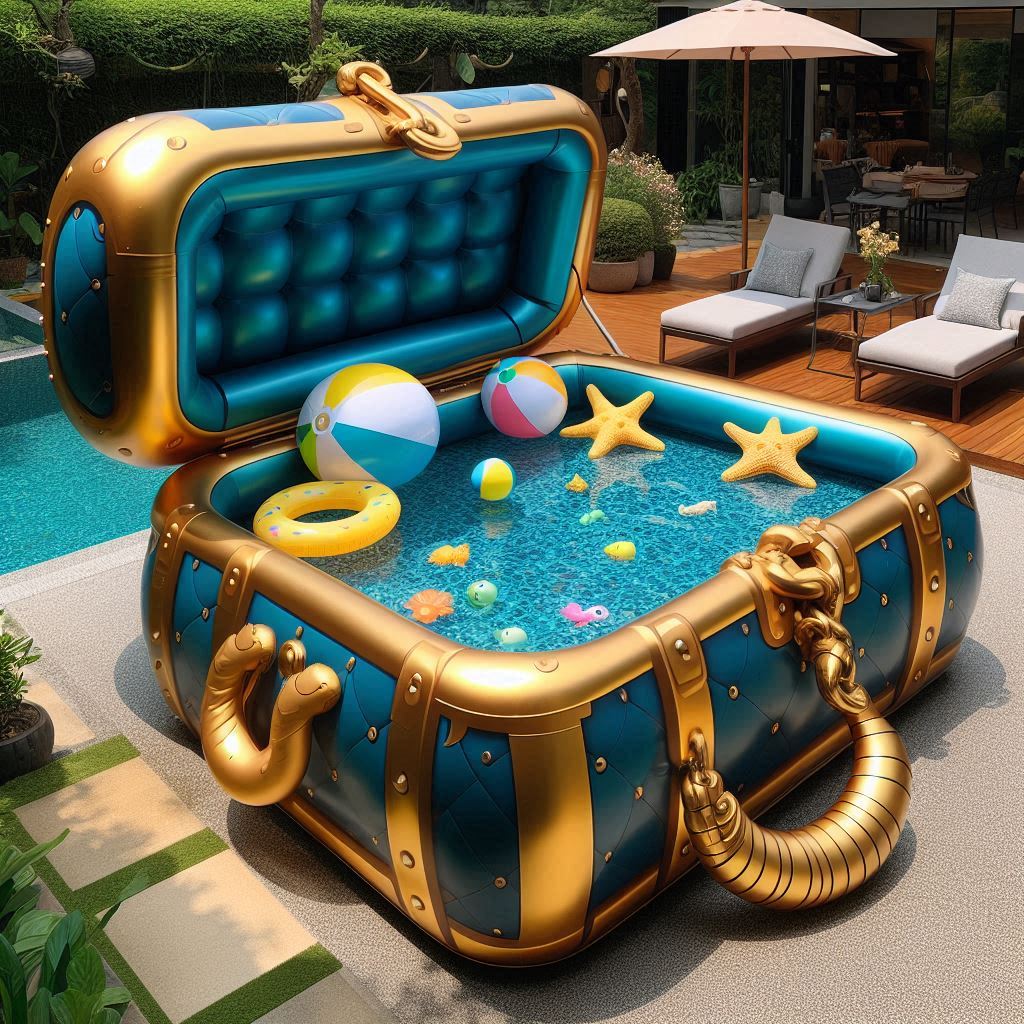 Treasure Chest Inflatable Pool 6