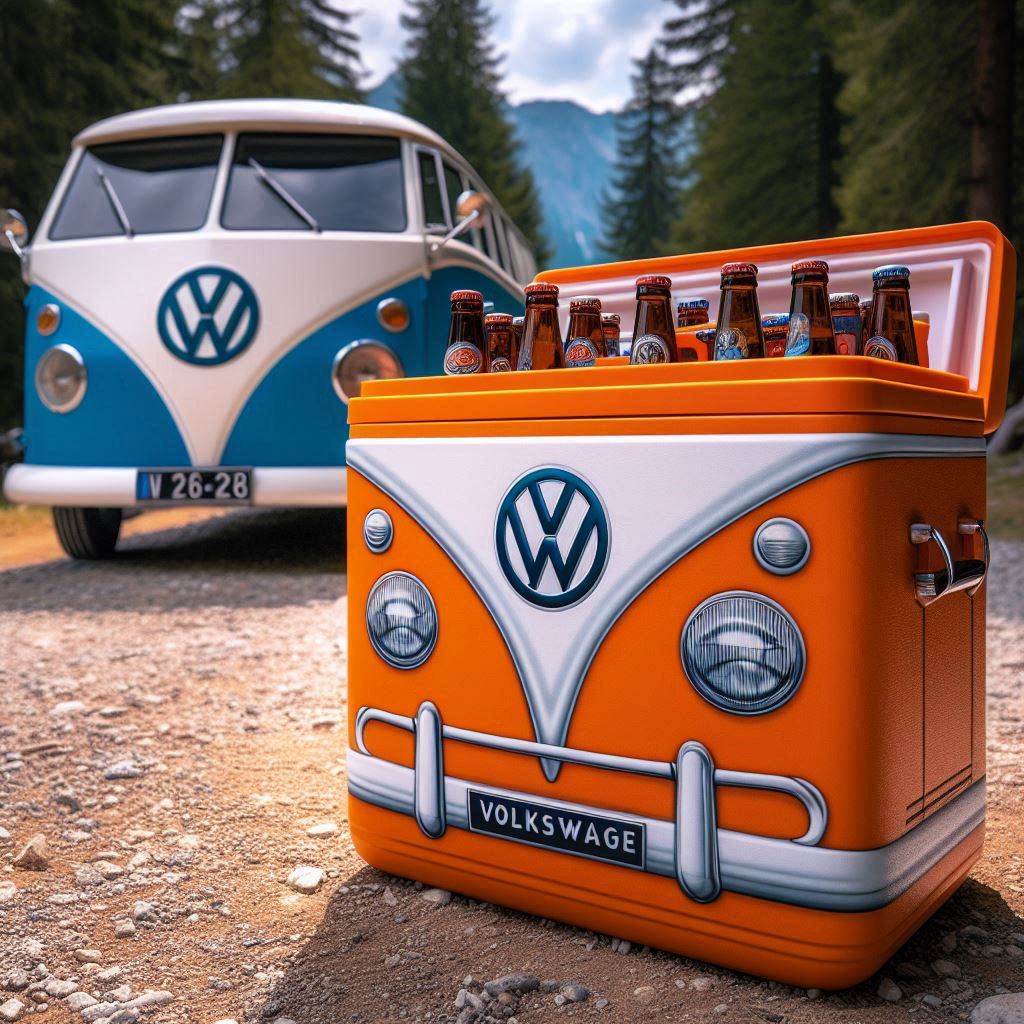 VW Bus Shaped Insulated Cooler Bag 3