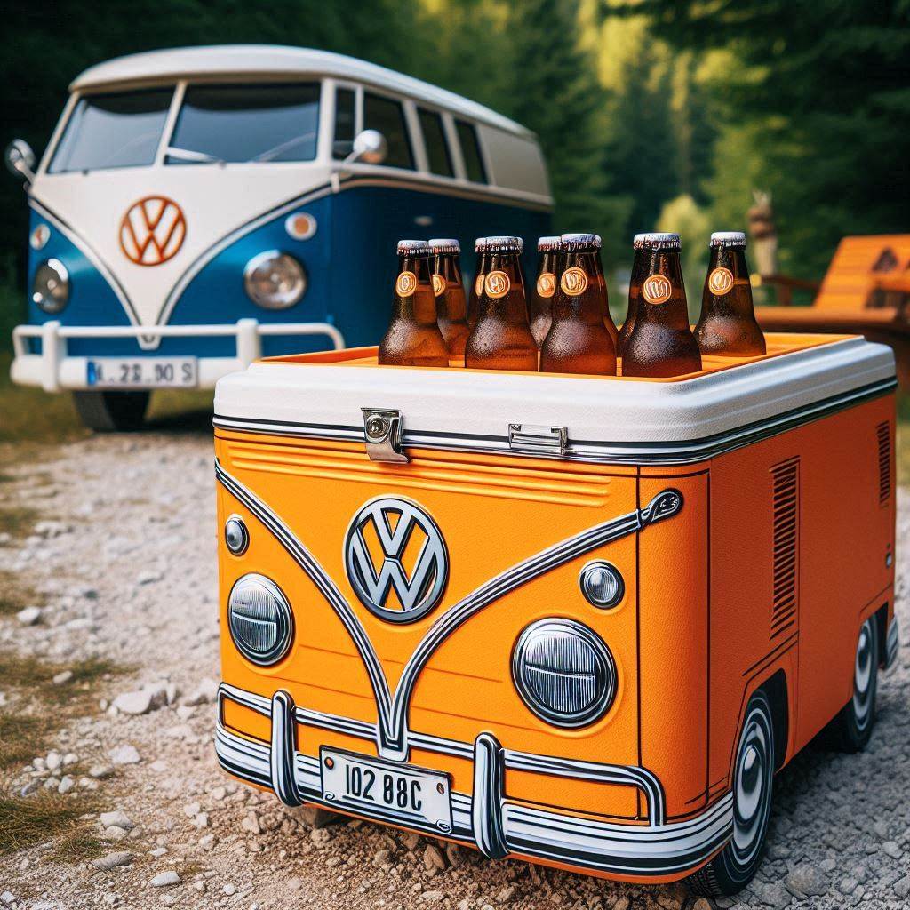 VW Bus Shaped Insulated Cooler Bag 4