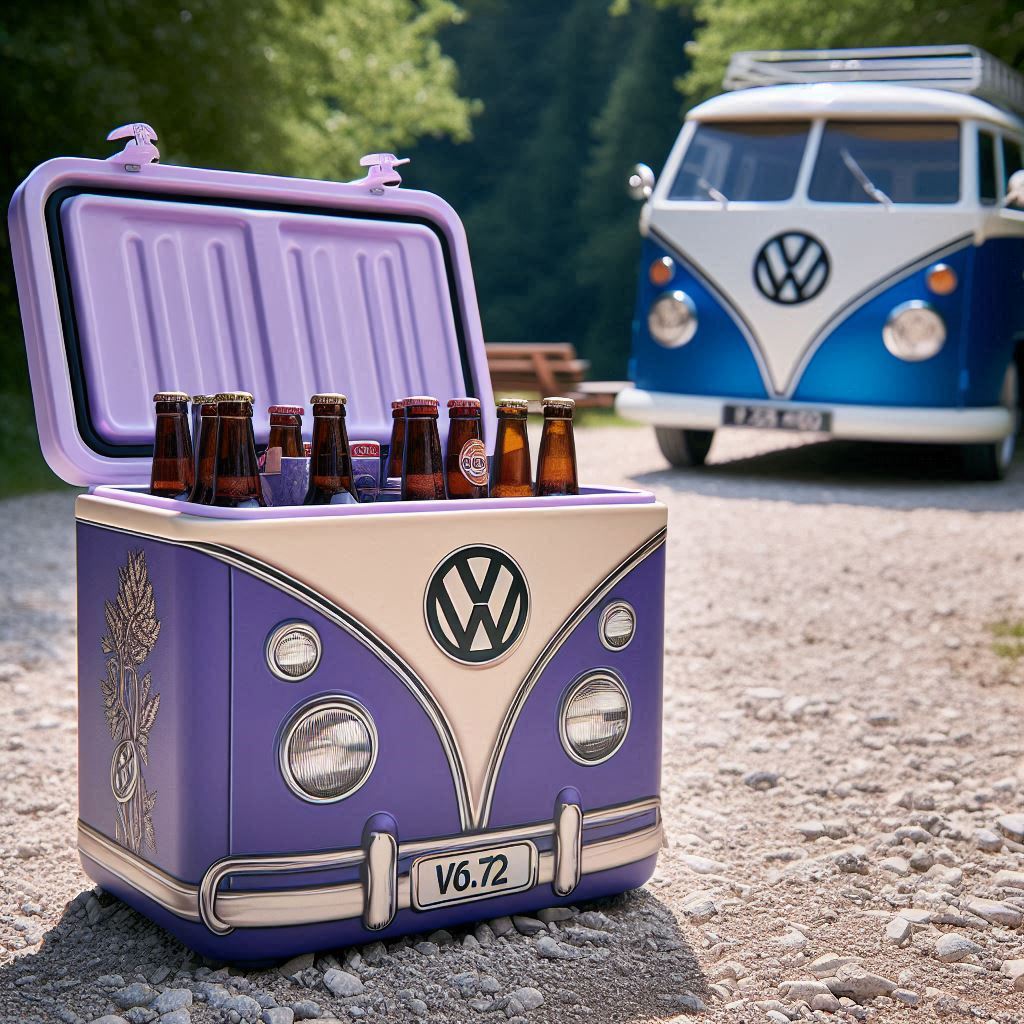 VW Bus Shaped Insulated Cooler Bag 5