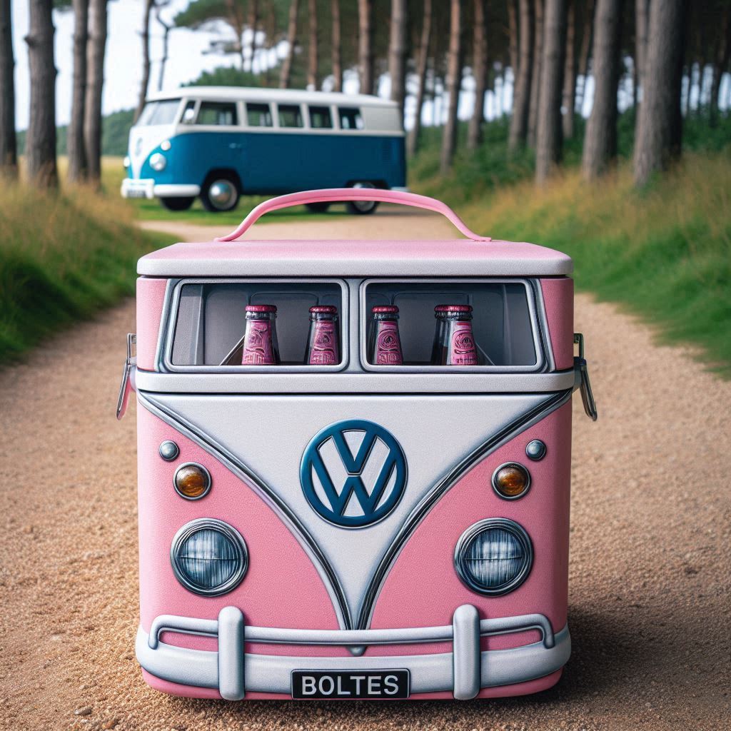 VW Bus Shaped Insulated Cooler Bag 8