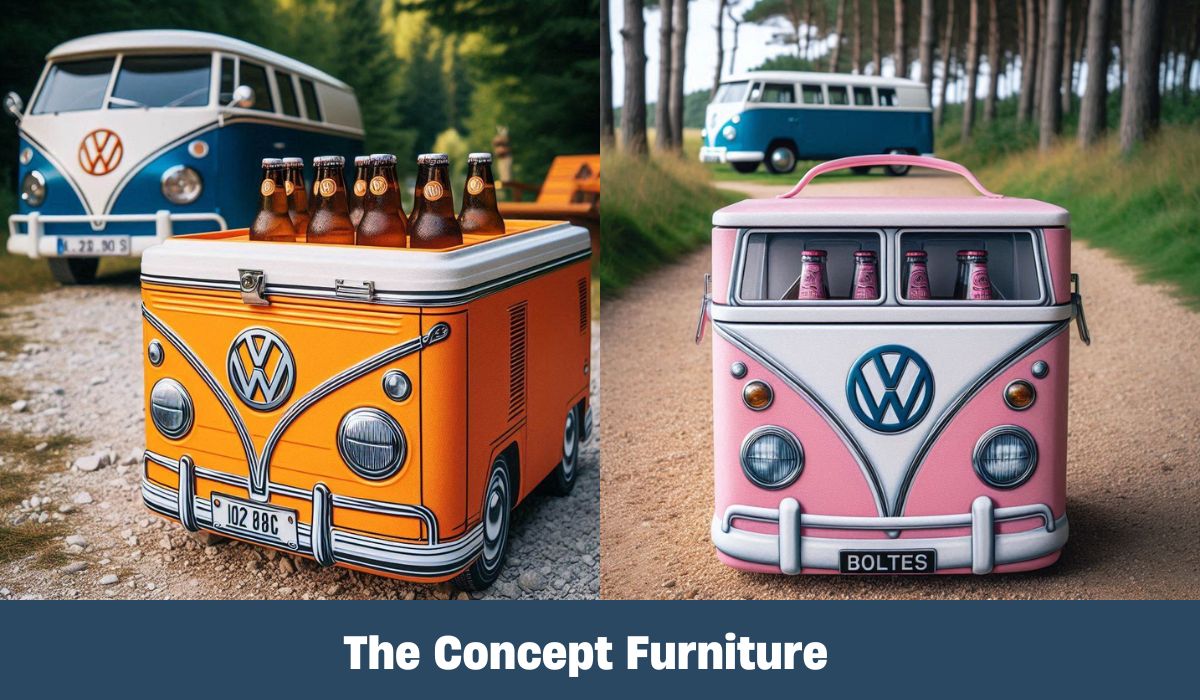 VW Bus Shaped Insulated Cooler Bag: Retro Campervan Cooler for Your Food & Drinks