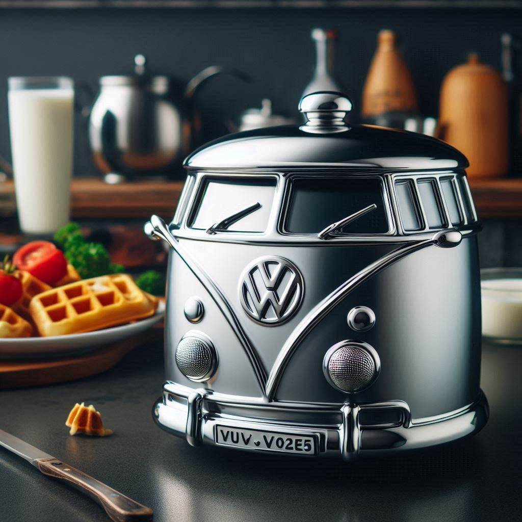 VW Bus Shaped Metallic Cooking Pot 1