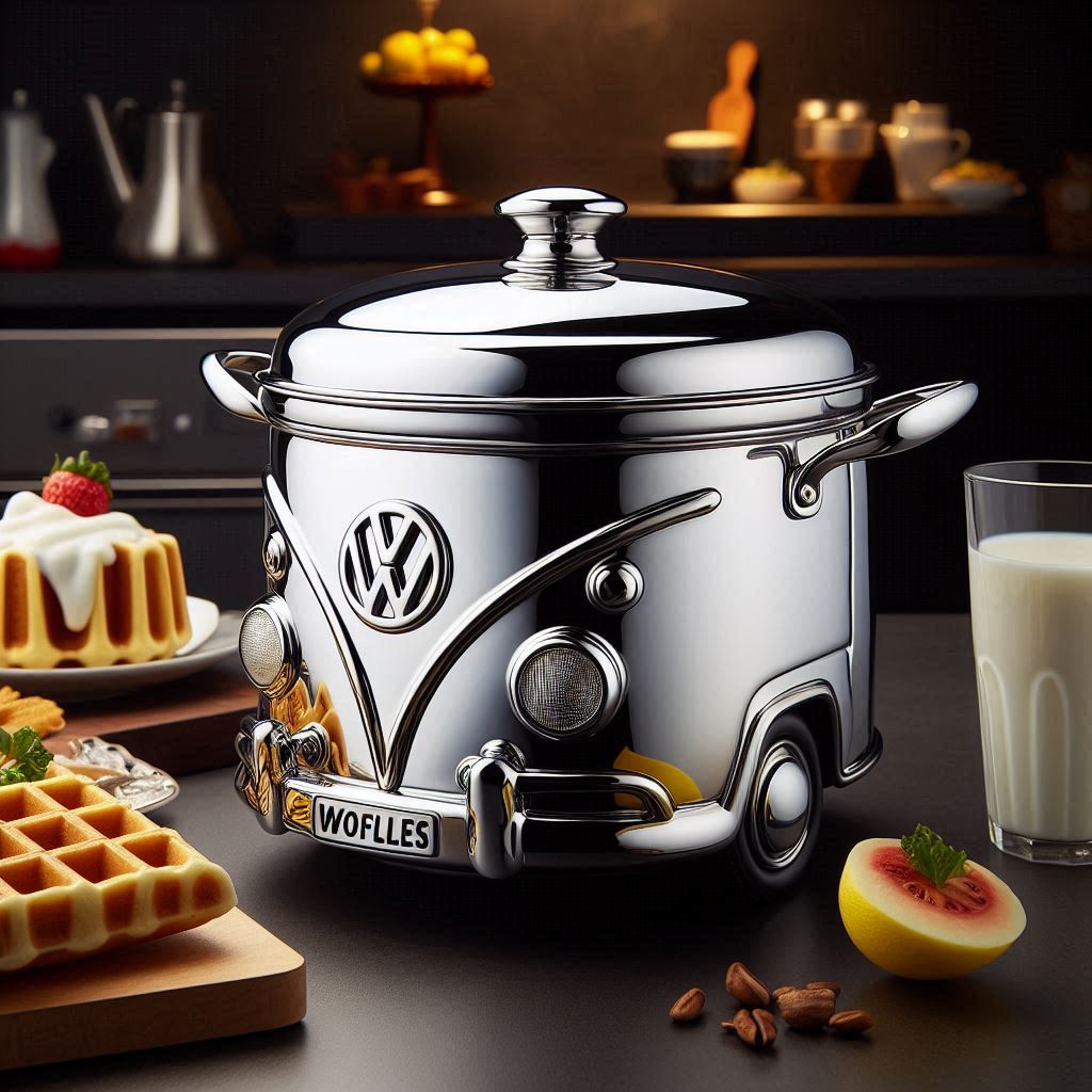 VW Bus Shaped Metallic Cooking Pot 2