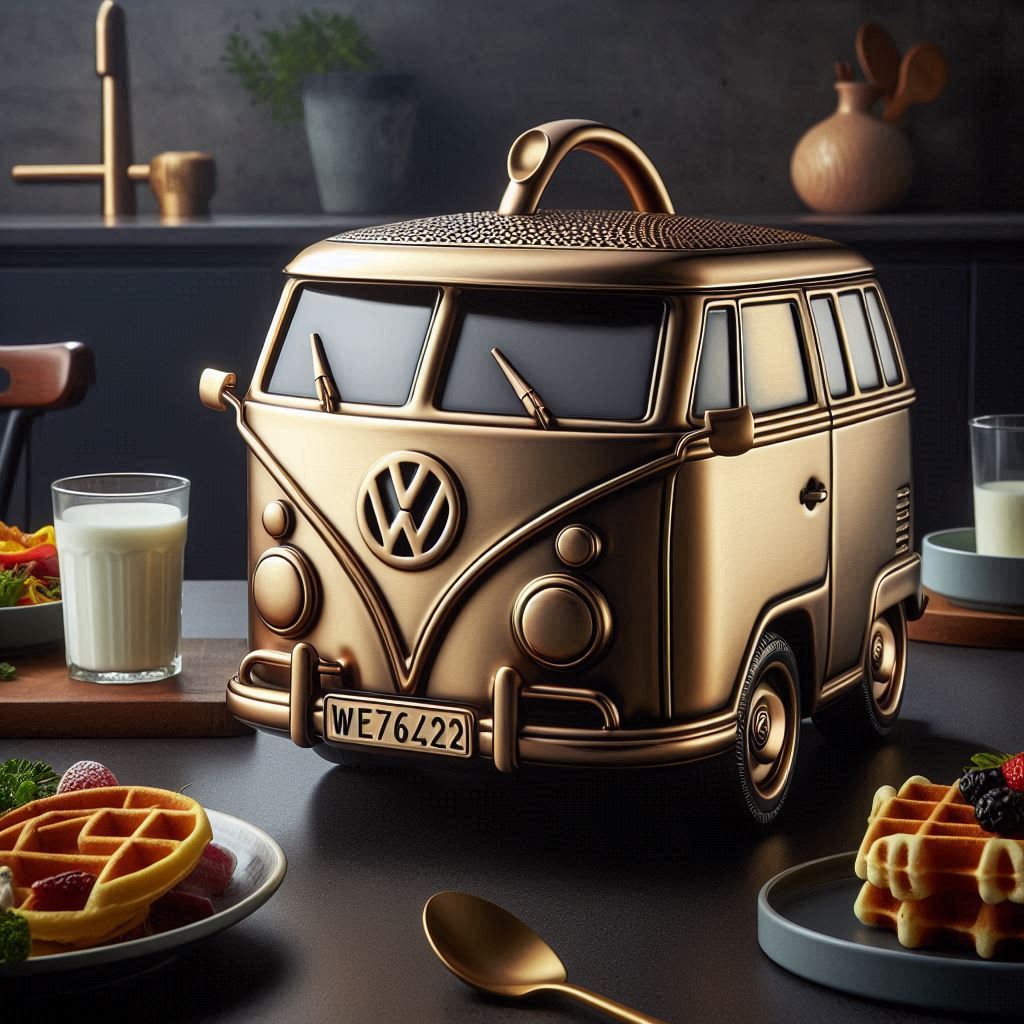 VW Bus Shaped Metallic Cooking Pot 4