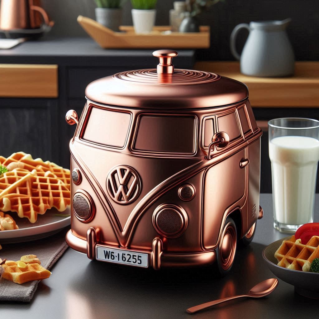 VW Bus Shaped Metallic Cooking Pot 6