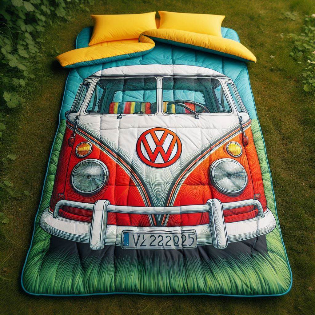 VW Bus Shaped Sleeping Bag 1