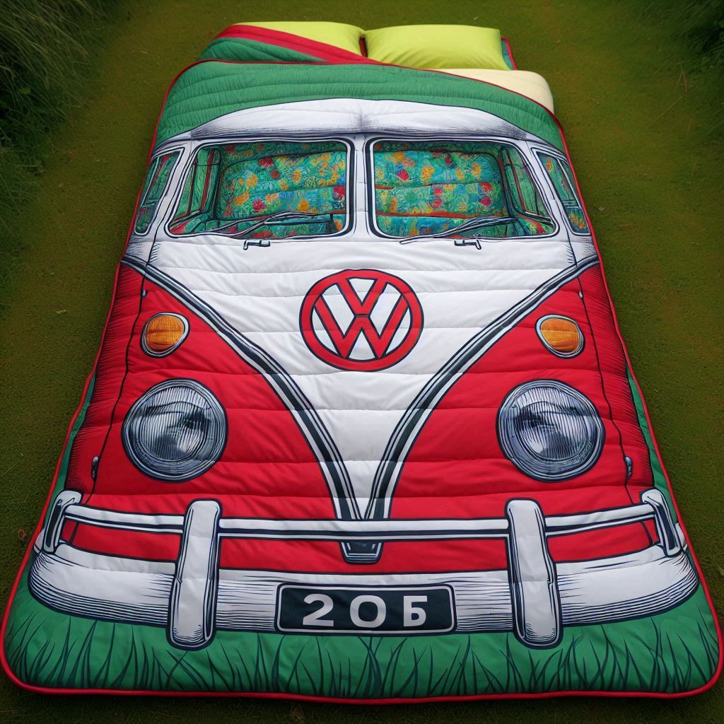 VW Bus Shaped Sleeping Bag 2