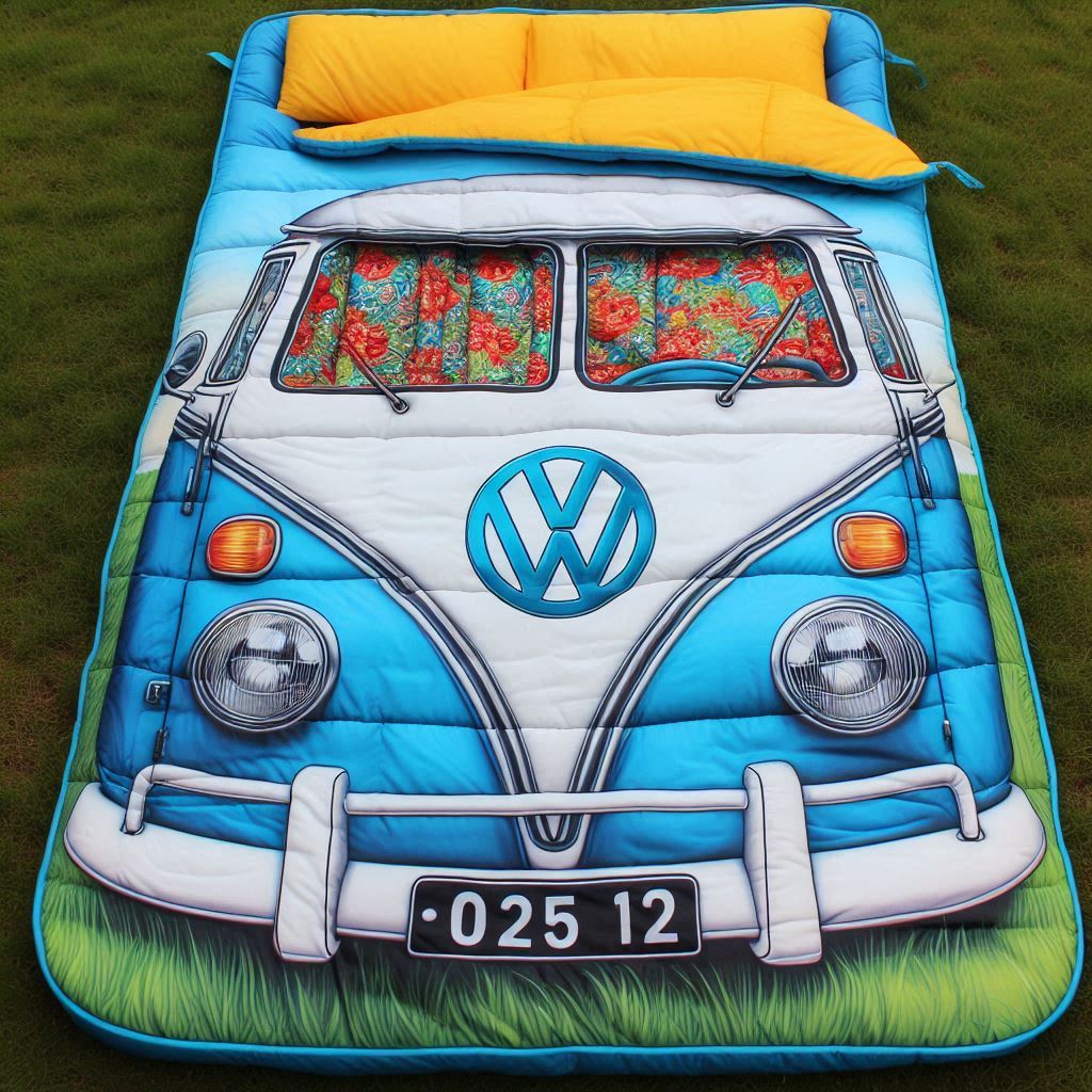 VW Bus Shaped Sleeping Bag 3