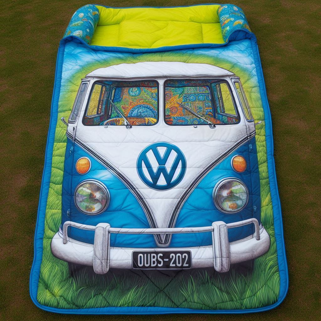 VW Bus Shaped Sleeping Bag 4