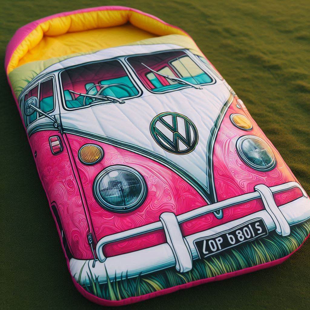 VW Bus Shaped Sleeping Bag 5