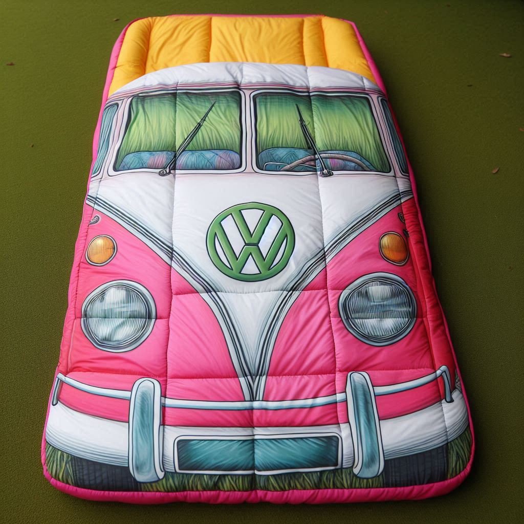 VW Bus Shaped Sleeping Bag 6