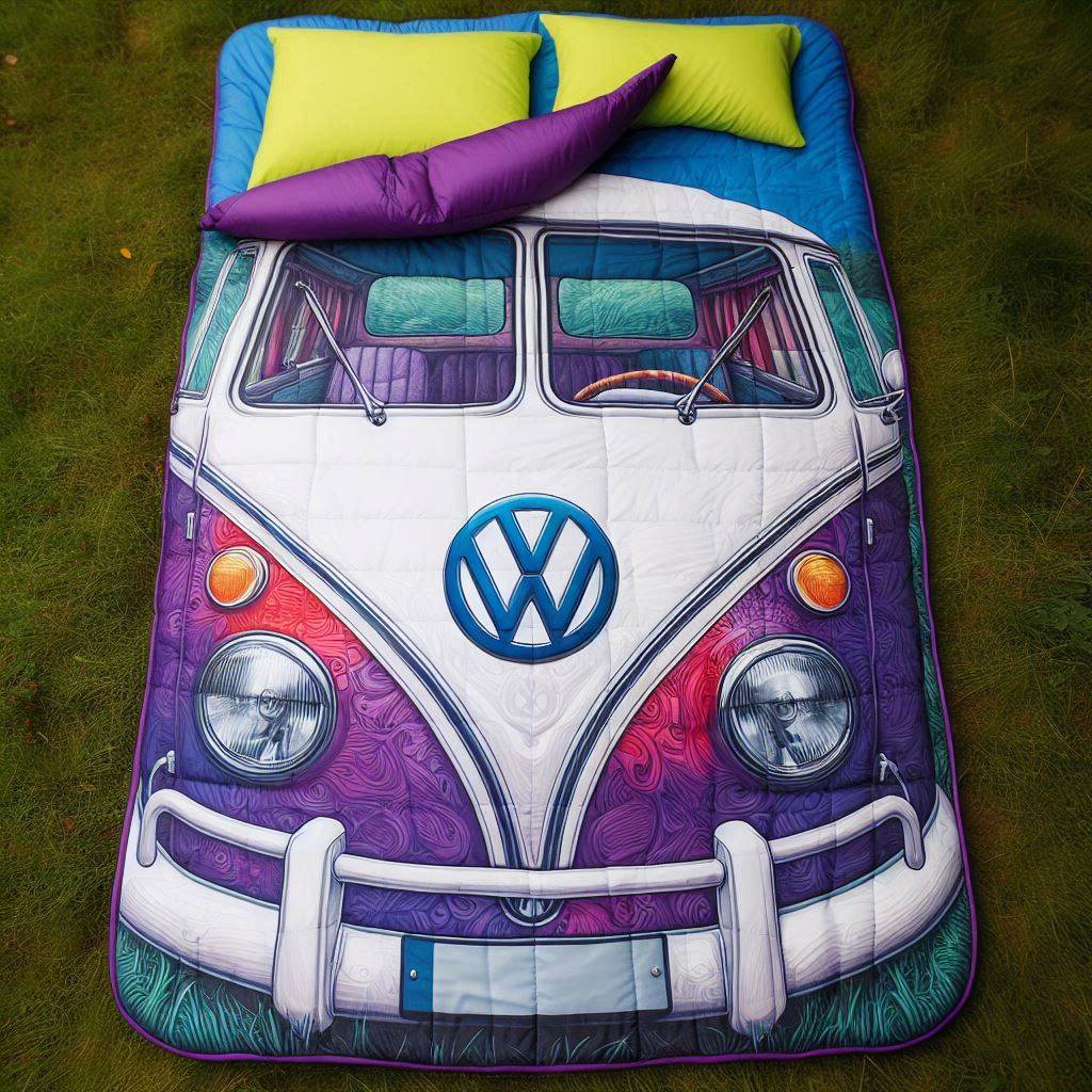 VW Bus Shaped Sleeping Bag 7