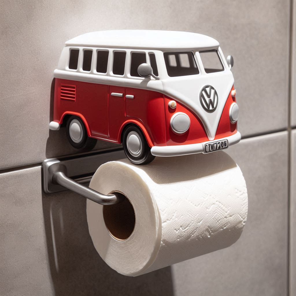 VW Bus Shaped Toilet Paper Holder 5