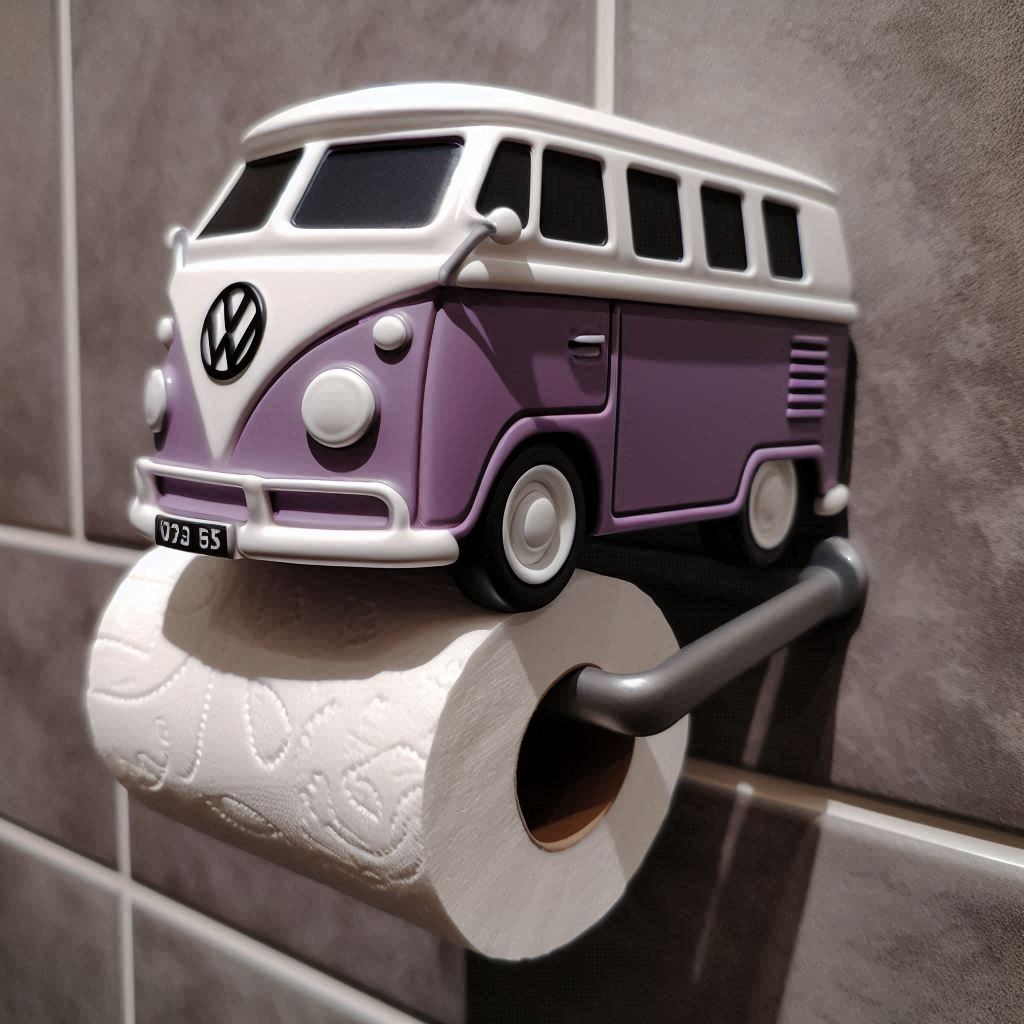 VW Bus Shaped Toilet Paper Holder 6