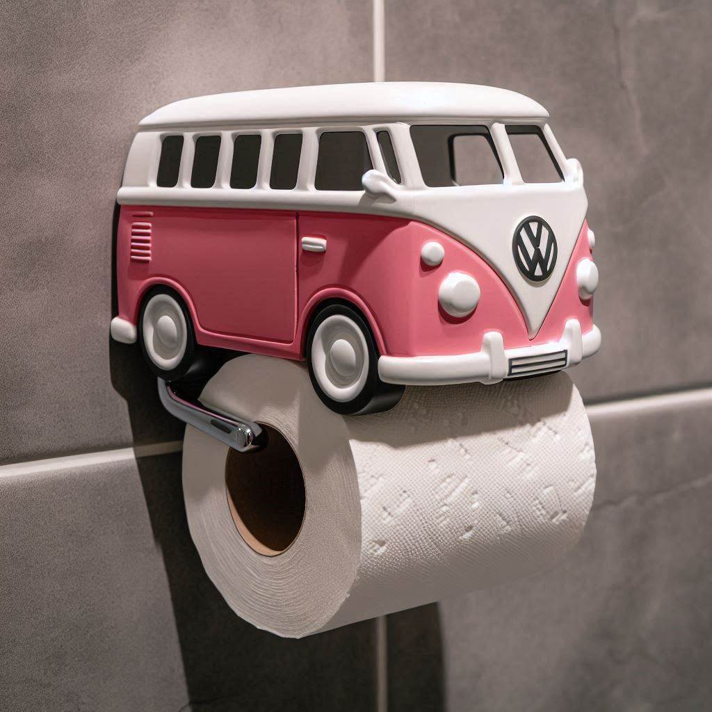 VW Bus Shaped Toilet Paper Holder 7