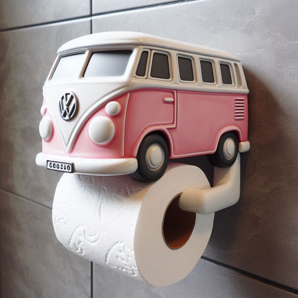 VW Bus Shaped Toilet Paper Holder 8