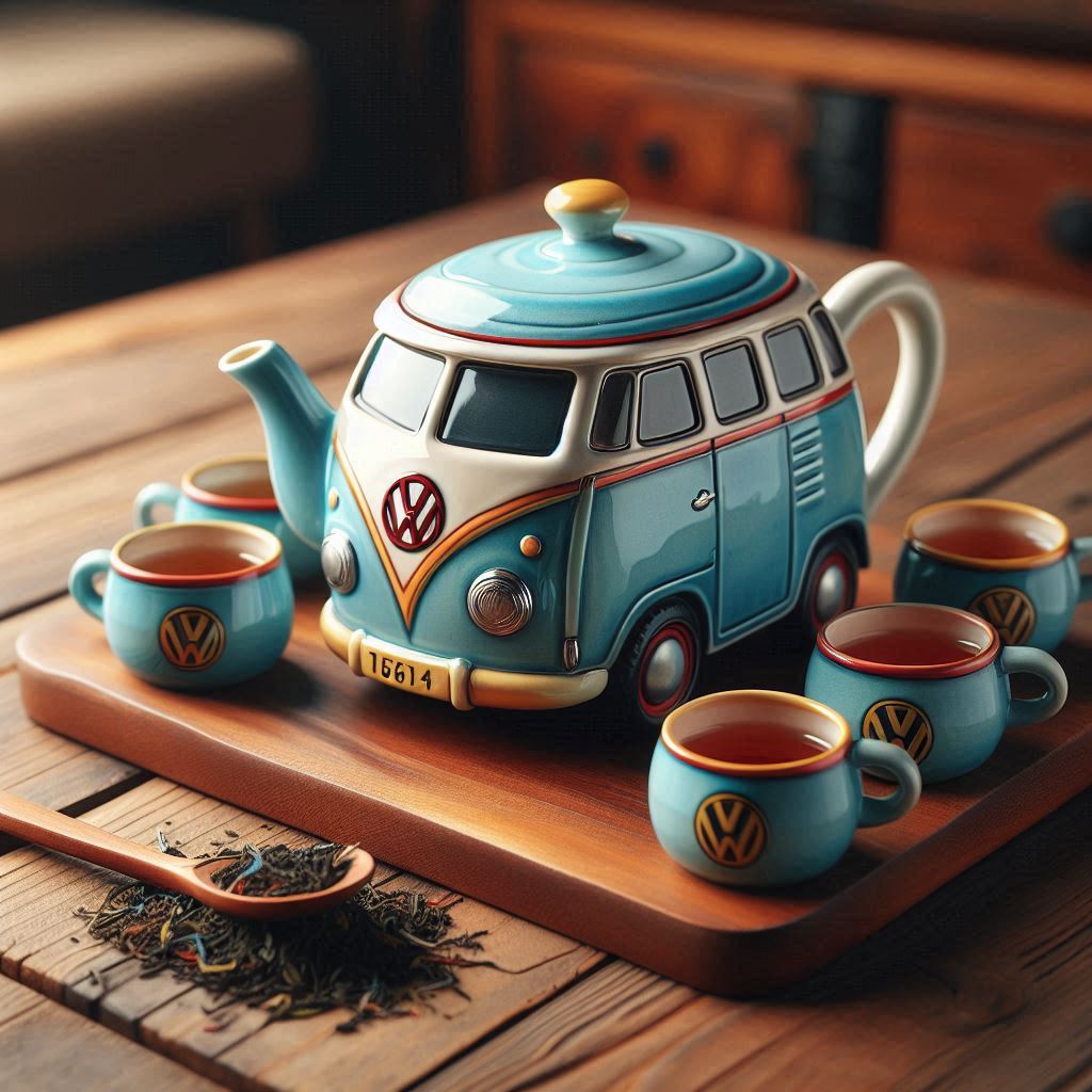 Volkswagen Bus Shaped Teapot 2