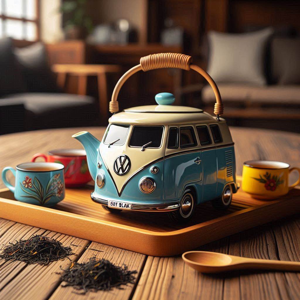 Volkswagen Bus Shaped Teapot 3