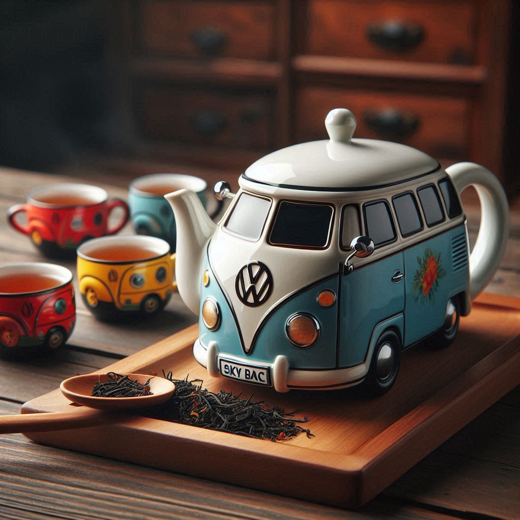 Volkswagen Bus Shaped Teapot 4