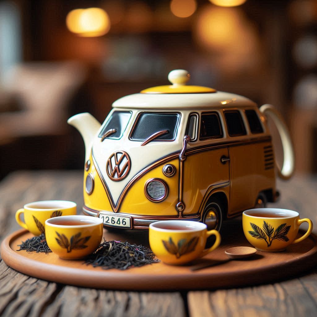 Volkswagen Bus Shaped Teapot 6