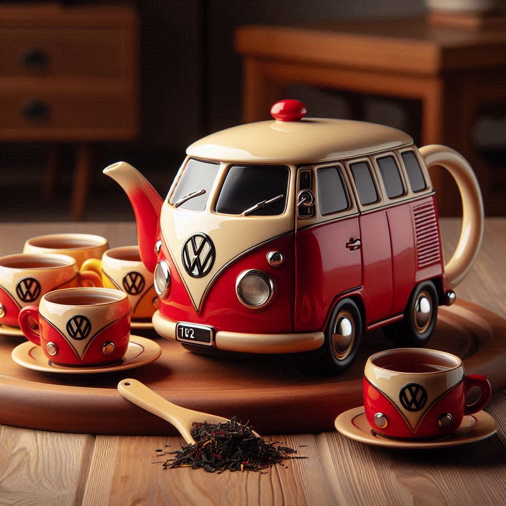 Volkswagen Bus Shaped Teapot 9