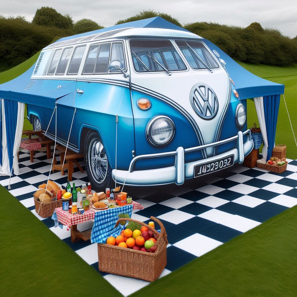 Volkswagen Bus Shaped Tent 4