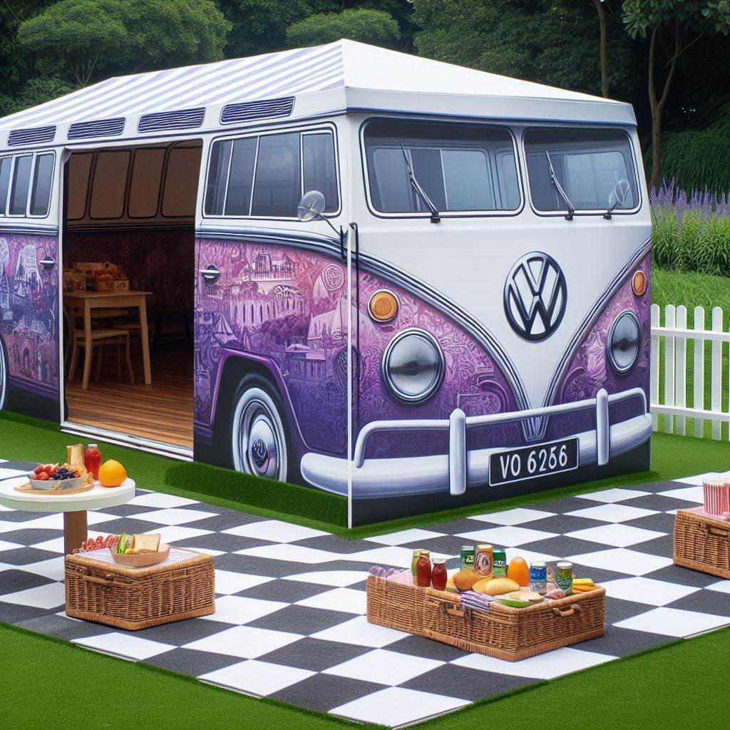 Volkswagen Bus Shaped Tent 5